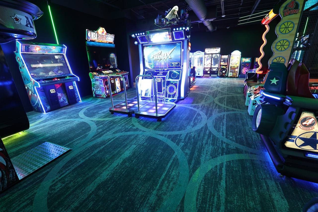 Neon arcade kept spotless by AQS